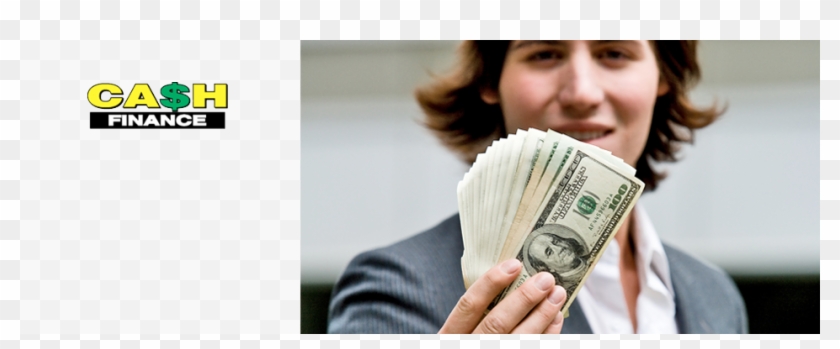 A Guy Holding Dollars In Hand - Money Clipart