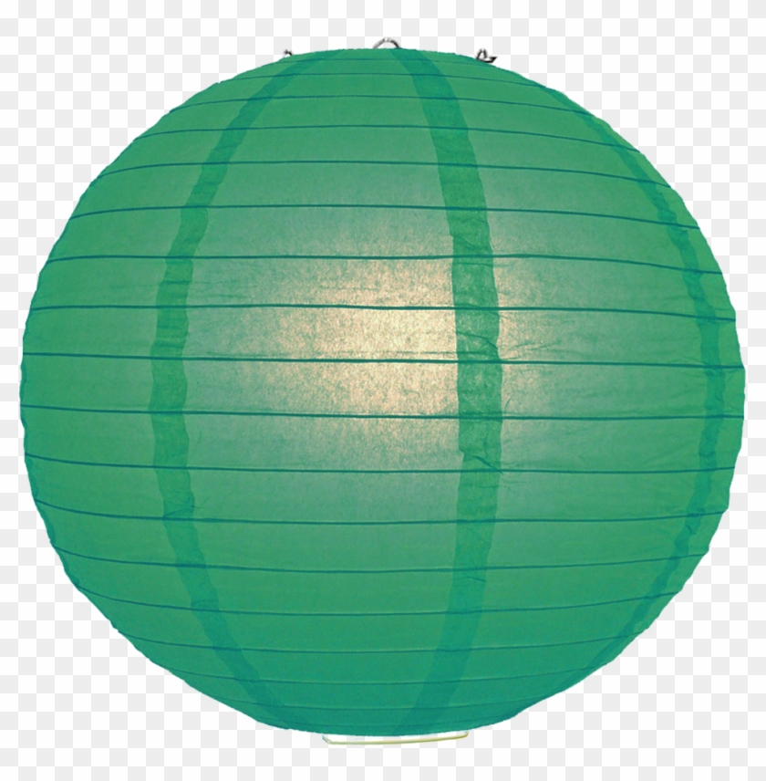 Teal Blue Green Round Paper Lanterns - Sphere Clipart #4591833