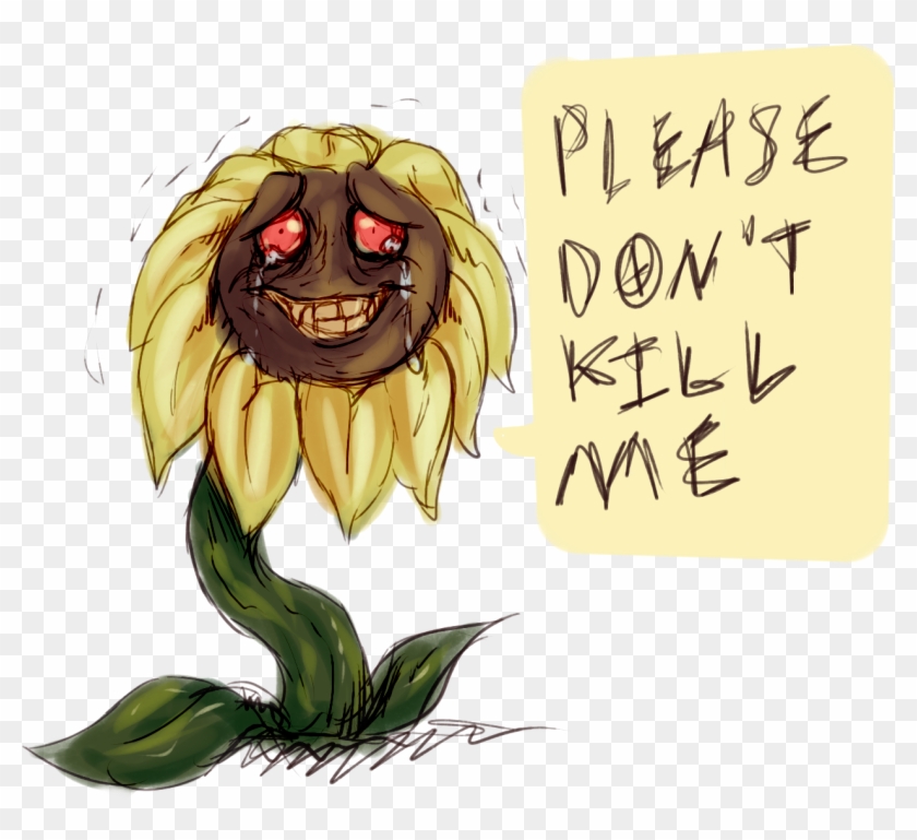 [p] Flowey Man - Cartoon Clipart