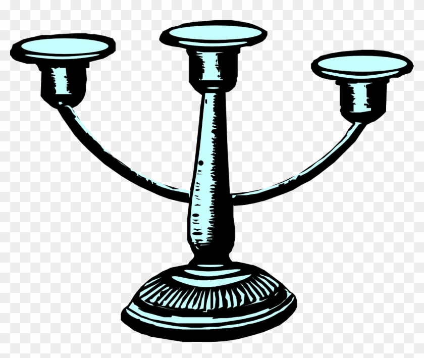 Candlestick Candle Candlelight Png Image - Candle Holder Clipart Black And White Transparent Png
