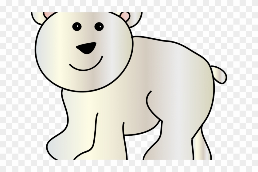 Polar Bear Clipart Realistic Cartoon - Cartoon - Png Download #4593069