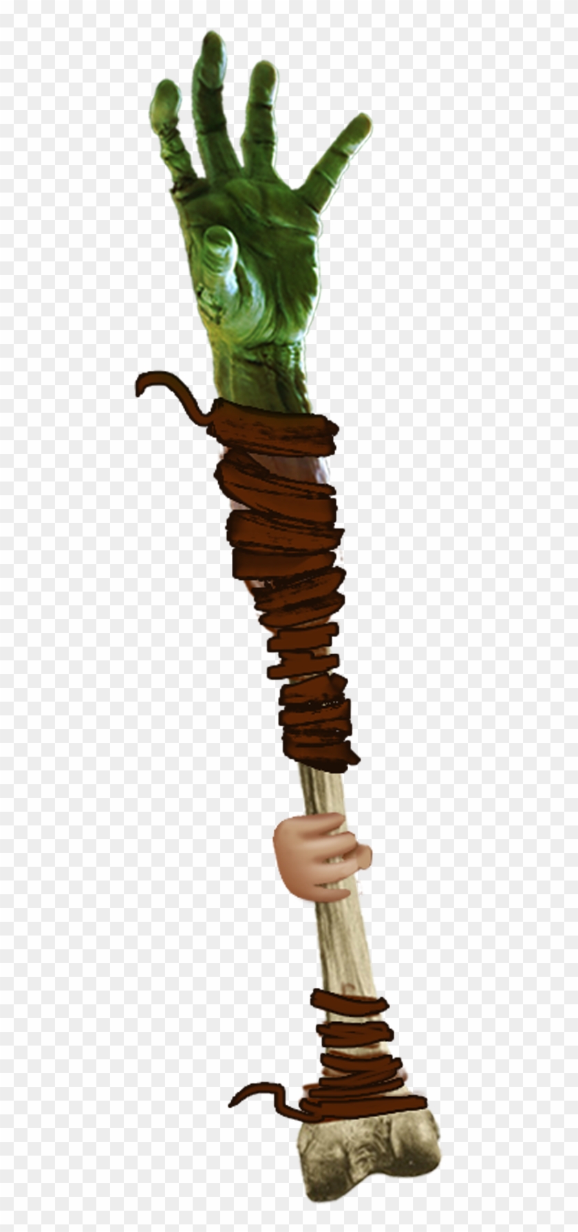 Zombie Arm Clubber - Melee Weapon Clipart