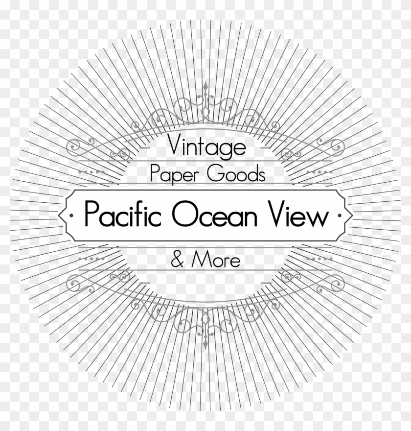 Pacific Ocean View - Circle Clipart