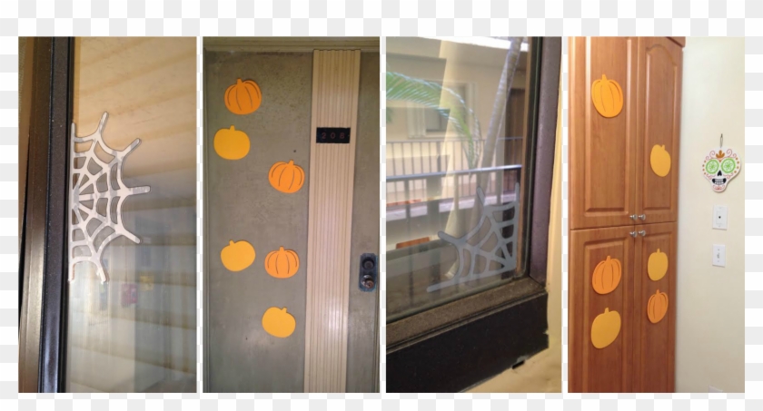 Halloween Decorations Collage - Sliding Door Clipart #4593818