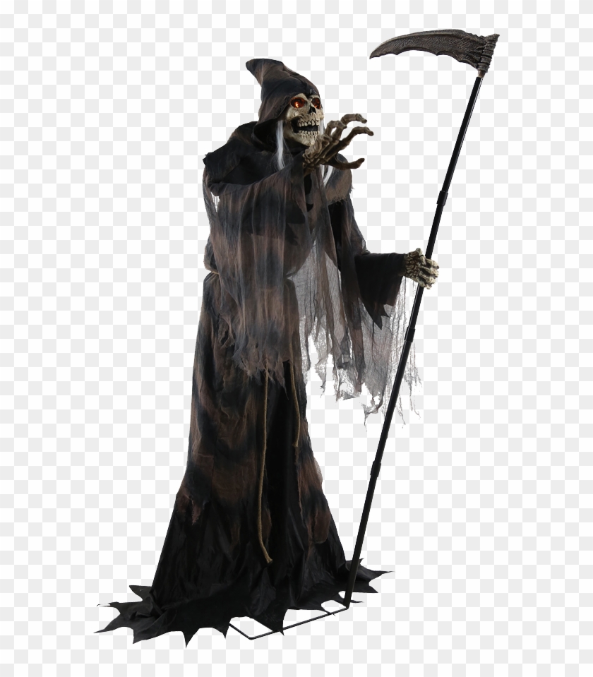 Lunging Reaper Halloween Prop Clipart #4593881