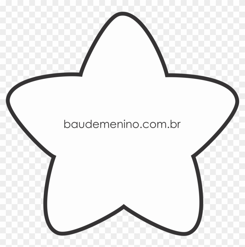 Estrela Png - Molde De Estrela De Feltro Clipart #4594005