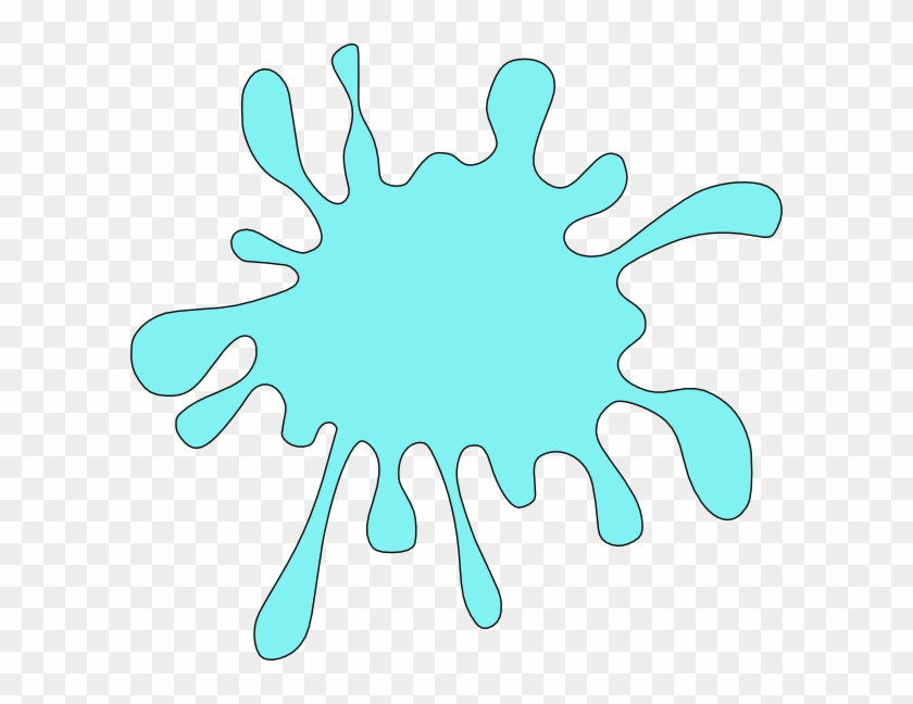 Turquoise Splotch Svg Clip Arts 600 X 568 Px - White Flashcard - Png Download