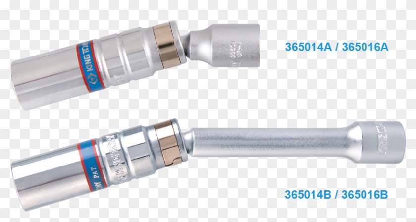 12pt Metal Clip Universal Joint Spark Plug Socket King - Cable - Png Download #4594198