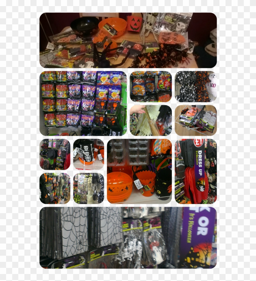 Lots Of Halloween Decorations Including Balloons And - Halloween Poundland 2017 Sweets Clipart #4594381