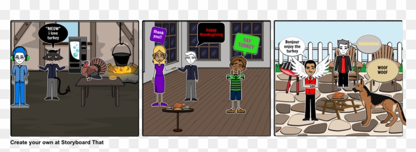 Yummy Turkey - Cartoon Clipart #4594604