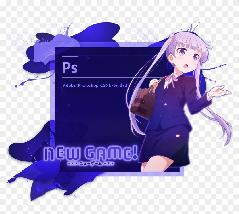 Splash Background Anime Suzukaze Aoba - Adobe Photoshop Cs6 Logo Clipart #4594883