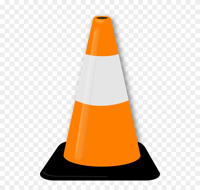 Cone Pylon Safety Traffic Warning Vlc Videolan - Clip Art Traffic Cone - Png Download