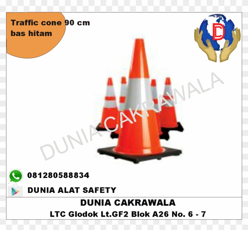 Sell Traffic Cone Cone Pvc Street 90 Cm Black Base - Road Safety Tips Clipart #4595277