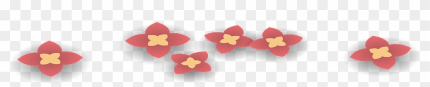Flower Field Flowers Red Blossoms Blooming Floral - Petal Clipart