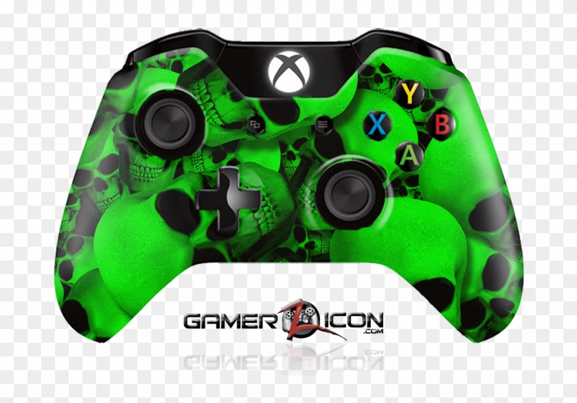 Xbox One Green Skull Controller Liverpool Xbox One Controller Clipart 4595716 Pikpng