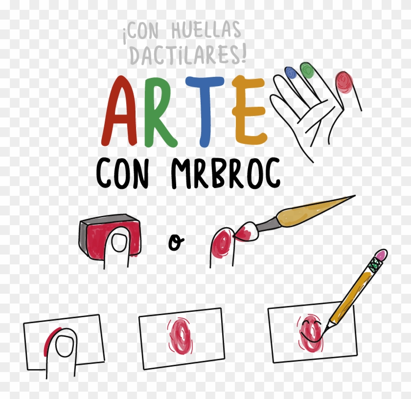 La Satisfacción De Un Peque Cuando Trabaja Directamente - Arte Con Huellas De Dedos Clipart
