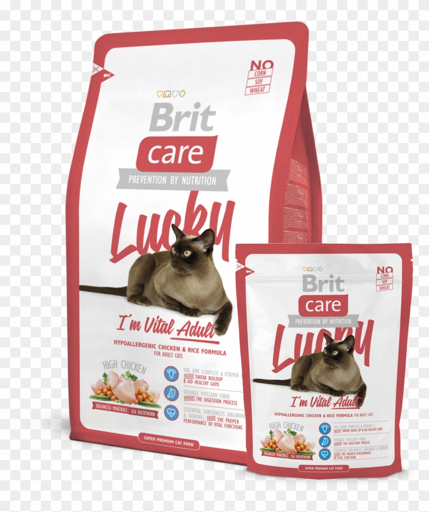 Brit Care Cat Lucky I'm Vital Adult - Kitten Brit Care Clipart #4596866