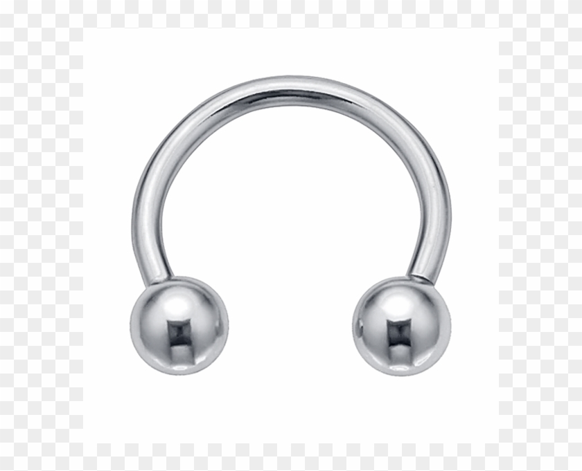 Earring, Nese Septumpiercing, Body Jewellery, Platinum, - Body Piercing Clipart