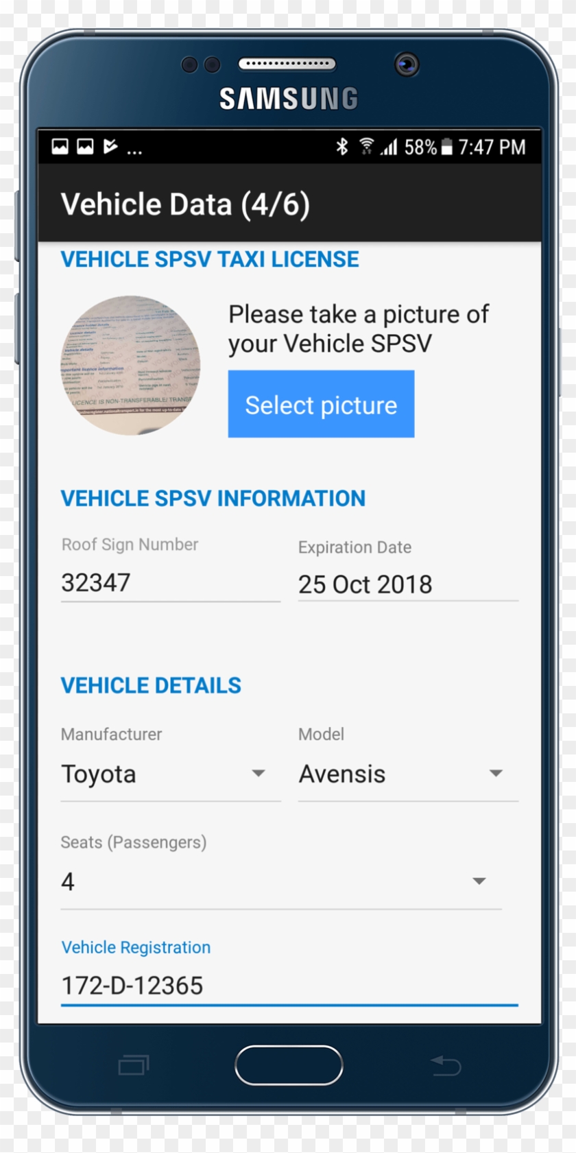 Vehicle Spsv Taxi Licence - Iphone Clipart