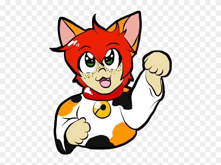 Little Daisuke Lucky Cat - Cartoon Clipart #4597344