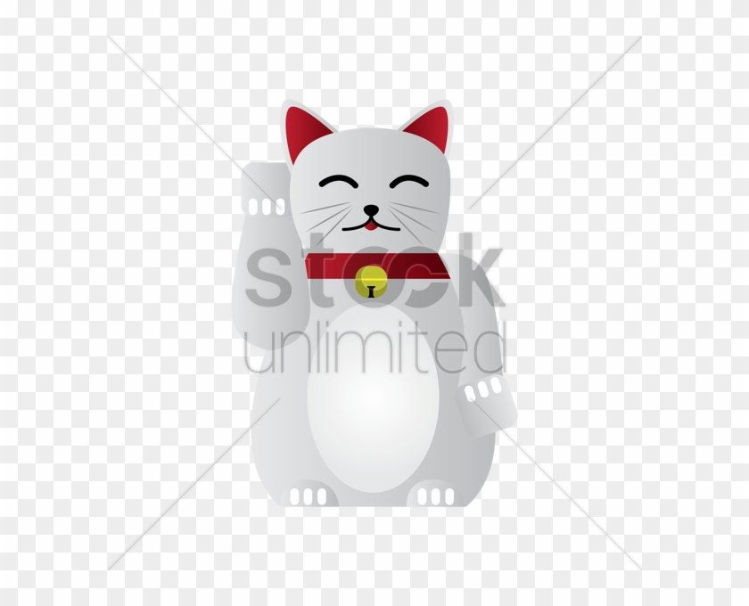 Lucky Cat V矢量图形 - Cartoon Clipart