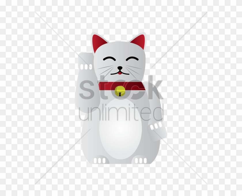 Lucky Cat V矢量图形 - Cartoon Clipart #4597690