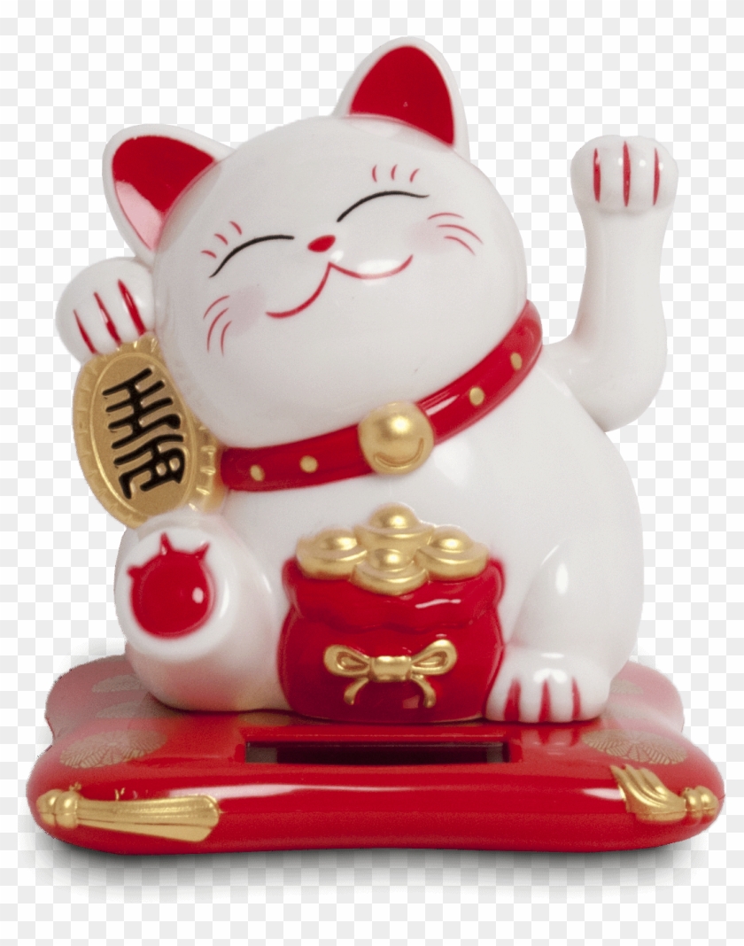 Lucky Cat Solar - Porte Bonheur Pour Maison Clipart #4597713