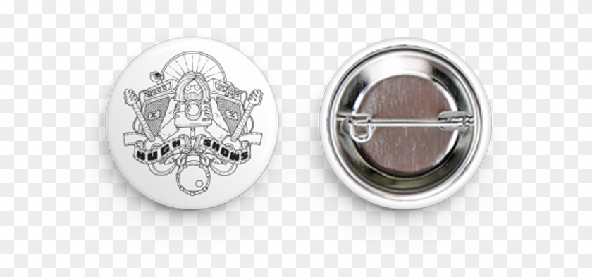 25″ Round Button - Pin-back Button Clipart #4597904