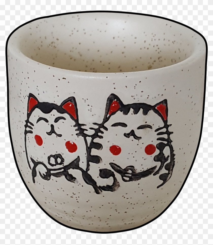 5-pc Lucky Cat Sake Set - Ceramic Clipart #4598060