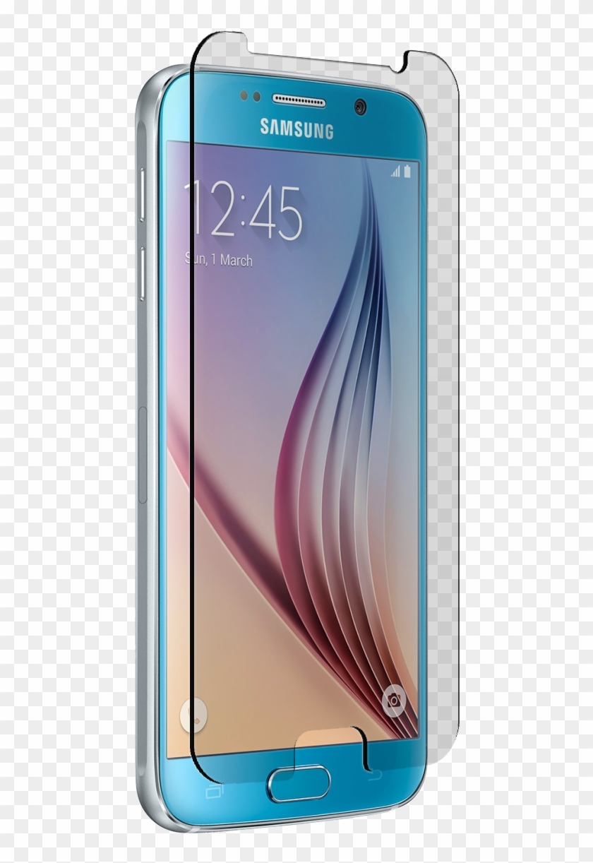 Samsung Galaxy S 6 Clear Tempered Glass - Samsung Galaxy S6 Coral Clipart