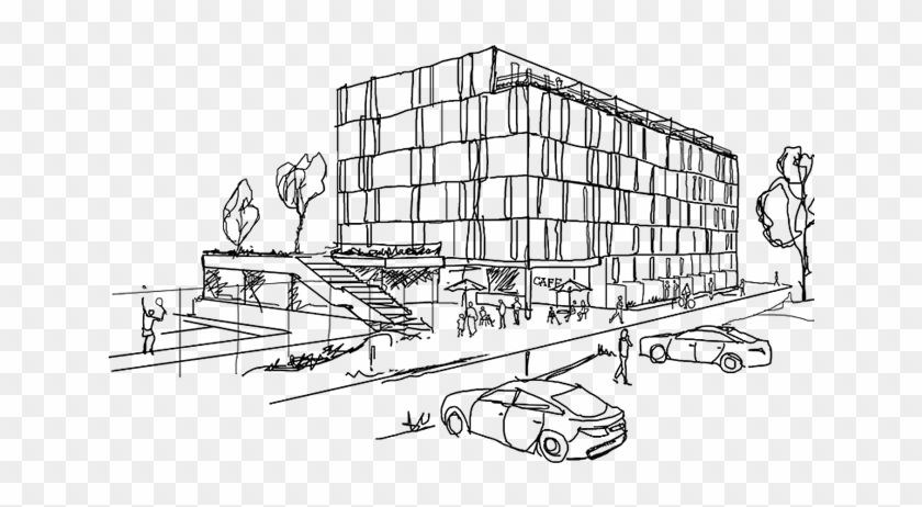 Rosendal Uppsala - Line Art Clipart