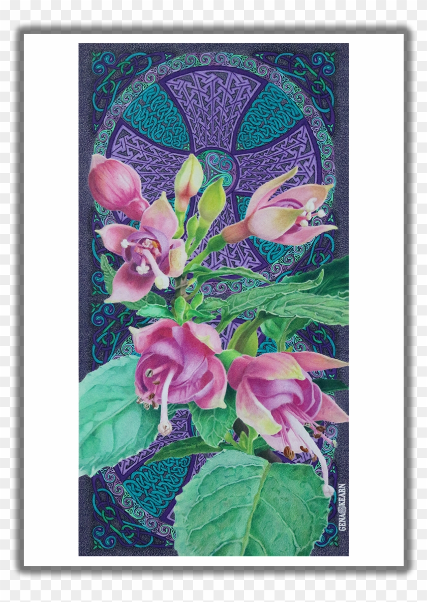 My Souls Confidant Fuschias Greeting Card - Rosa Glauca Clipart #4599194