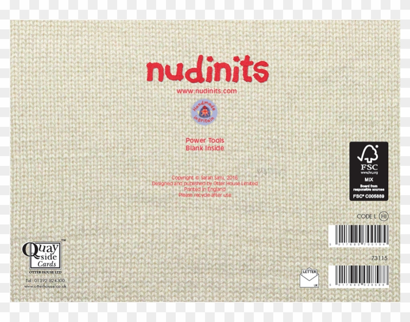 Nudinits 'power Tools' Greeting Card - Label Clipart #4599278