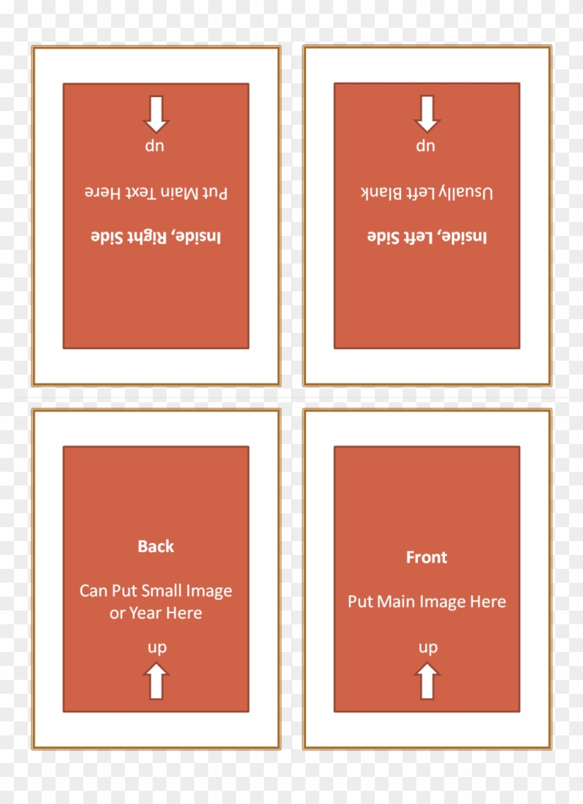 Four Fold Greeting Card Template 127614 - Quarter Fold Birthday Template Clipart