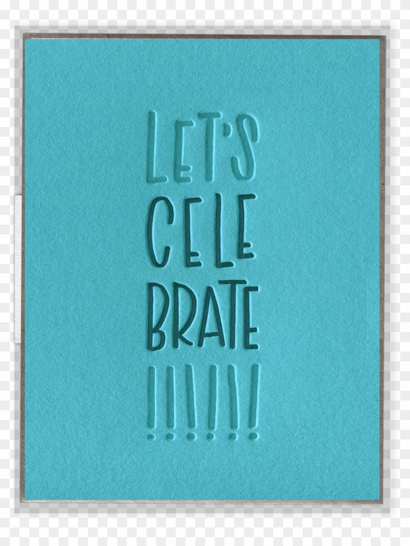 Let's Celebrate Letterpress Greeting Card - Greeting Card Clipart