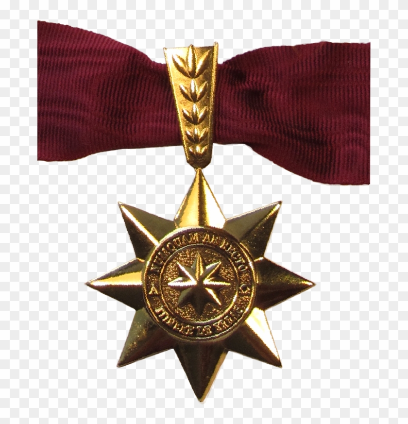 La Estrella De Oro Del Concilio - Gold Medal Clipart #4599640