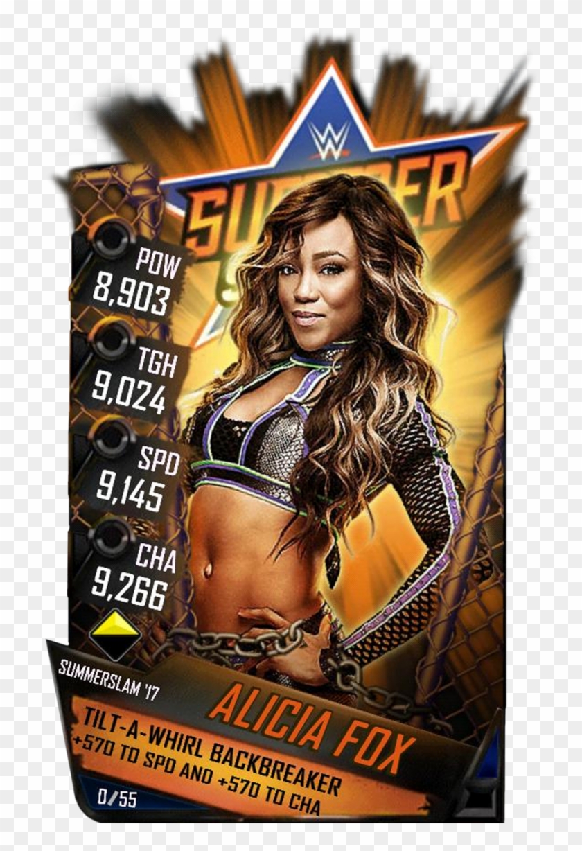 Alicia Fox Wwe Supercard Season 2 Debut Wwe Alexa Bliss - Wwe Supercard Summerslam 17 Cards Clipart