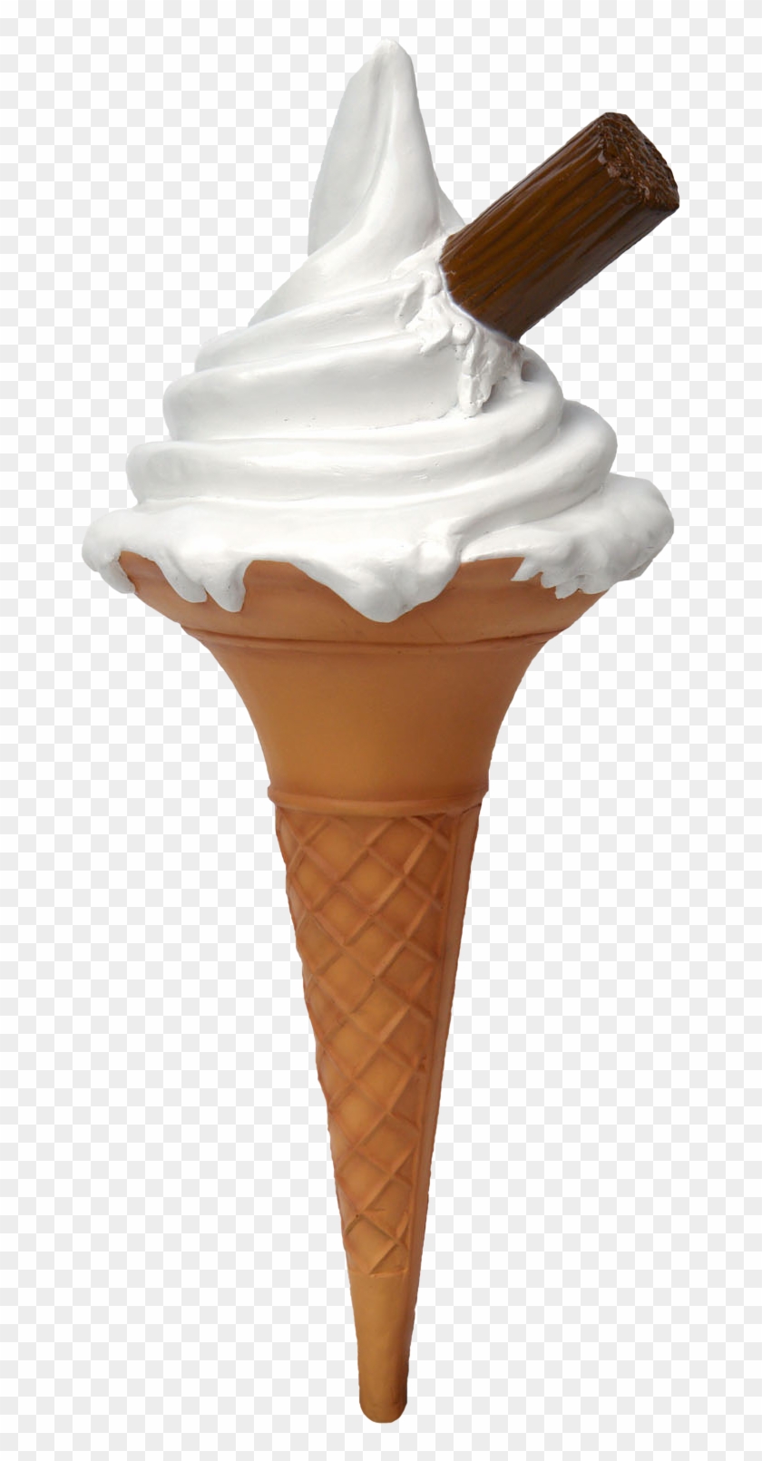 Clip Free Stock Ice Cream Cone Clipart Free - Ice Cream Cone With Flake Clip Art - Png Download #460131