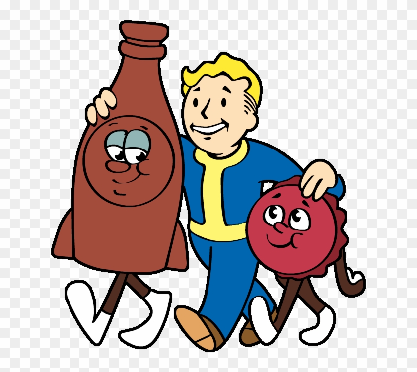 Fallout Clipart Nuke - Fallout Bottle And Cappy - Png Download