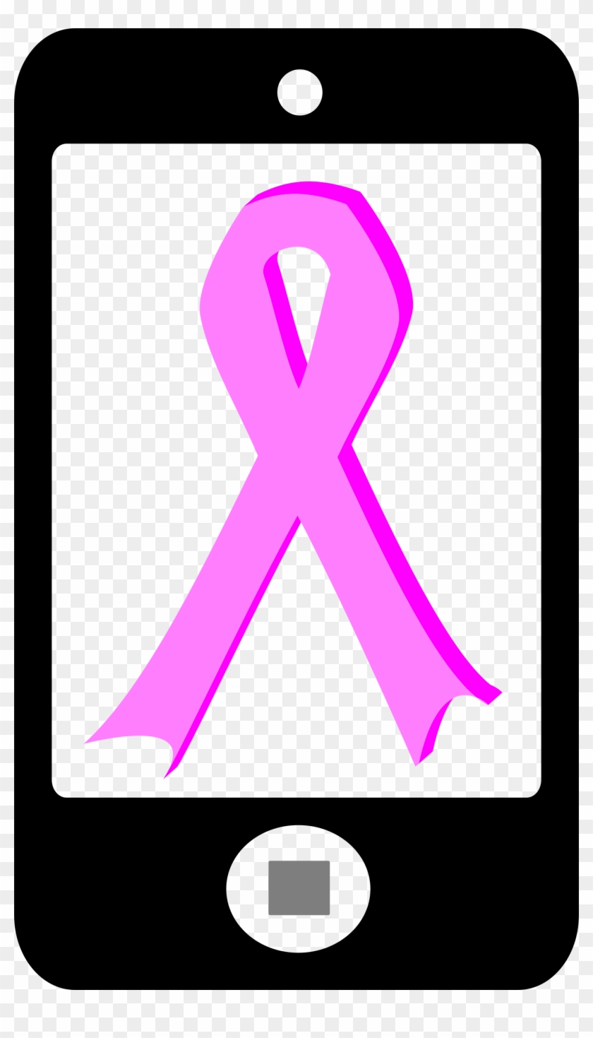 This Free Icons Png Design Of Phone With Pink Ribbon Clipart #460514