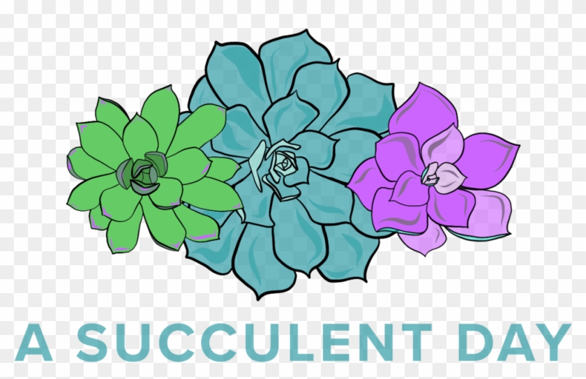 Image Library Asset Png Format W - Clipart Flowers Succulents Transparent Png #460956