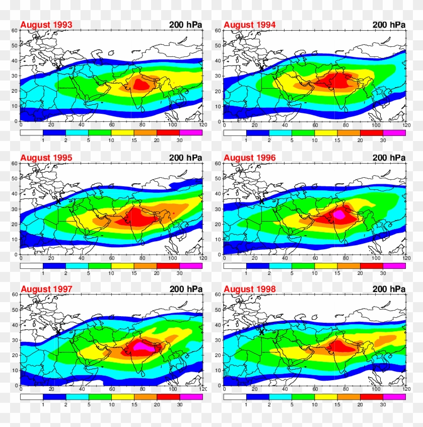 6 Year Climatology Of A Southern Asian Co Like Tracer Clipart