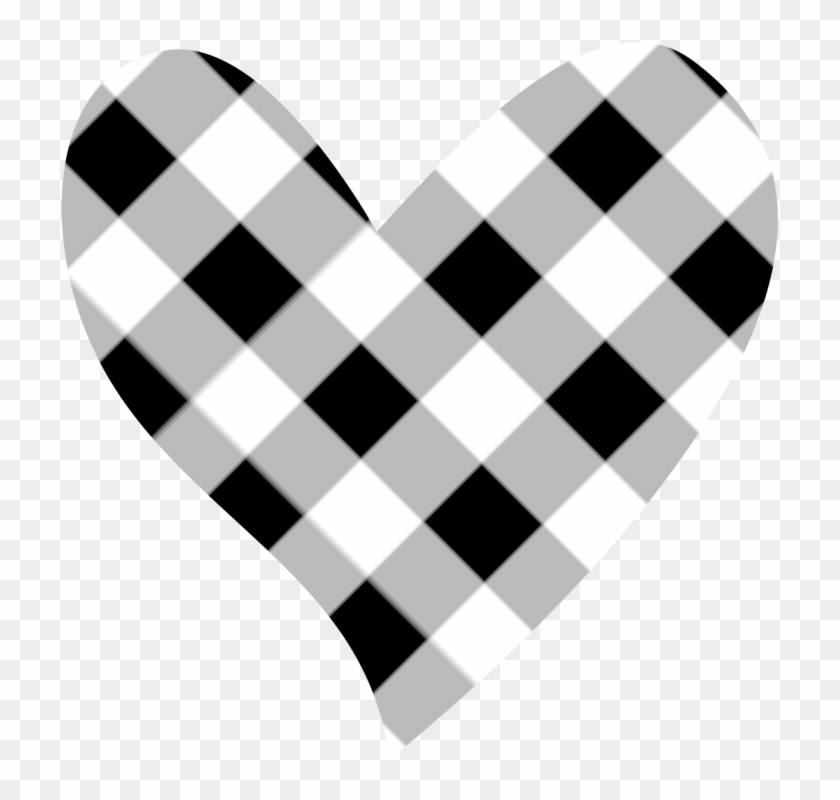 Black Heart Clipart Black And White 3 Wikiclipart - Black And White Heart Clipart - Png Download