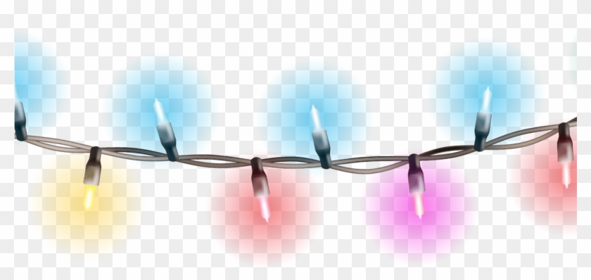 Christmas Lights Svg Black And White Download Transparent - Transparent Background Christmas Lights Png Clipart
