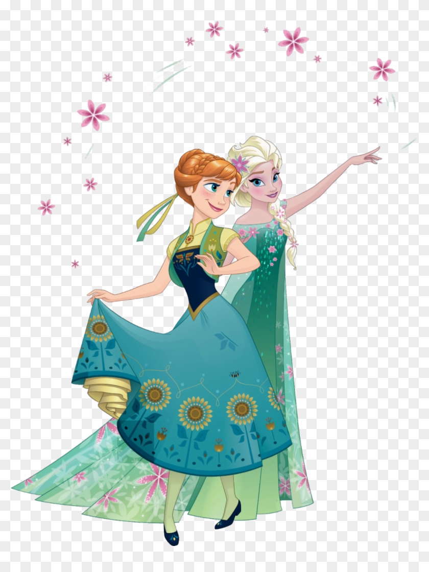 Egipciaca 2d Anna And Elsa From Frozen Fever - Anna And Elsa Frozen Fever Clipart #461708