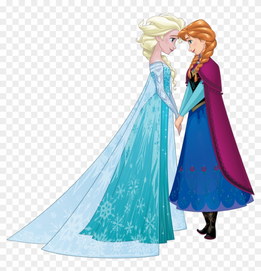 Elsa And Anna Sisters Clipart #461952