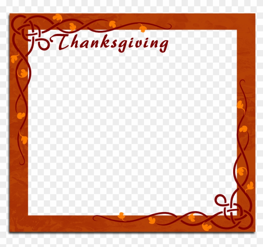 916 X 814 4 - Thanksgiving Frame Clip Art Png Transparent Png #462059