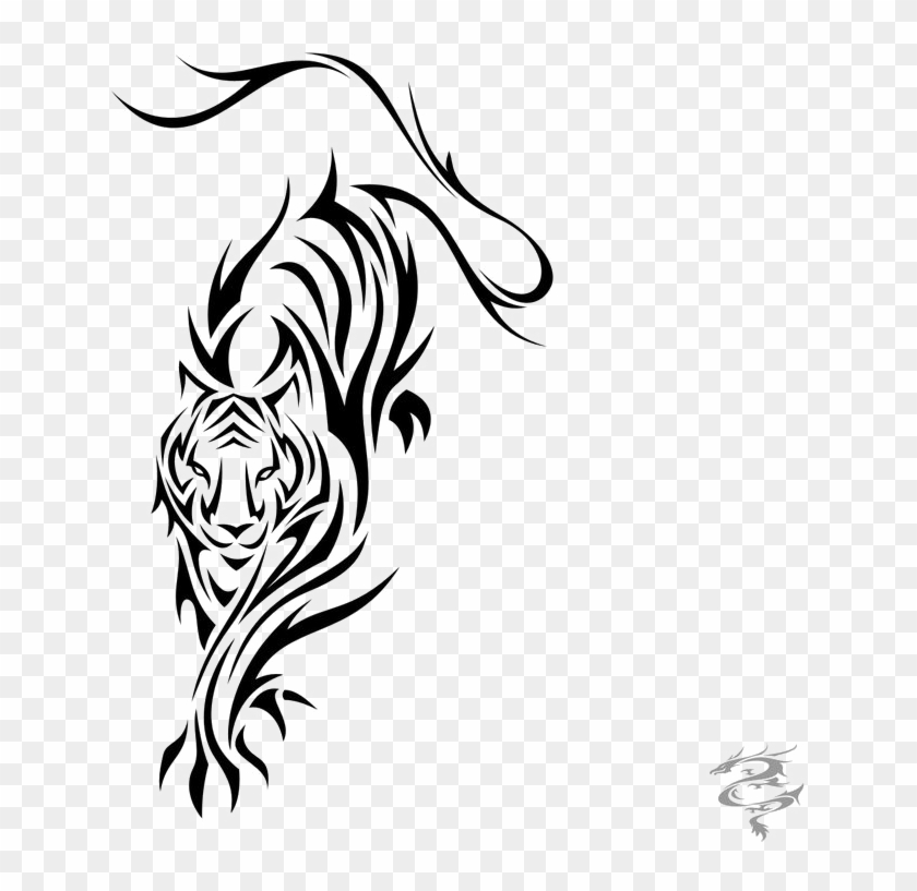 Tiger Tattoos Png Clipart - Tatuajes De Tigres Tribales Transparent Png