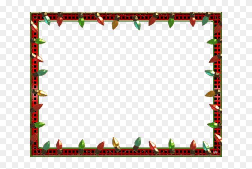 640 X 484 15 - Transparent Christmas Lights Frame Clipart