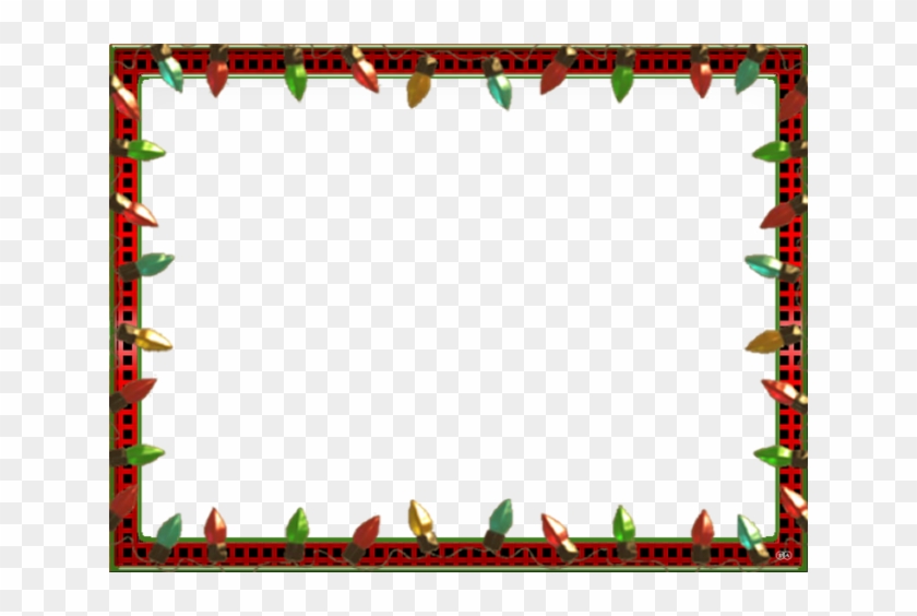 640 X 484 15 - Transparent Christmas Lights Frame Clipart